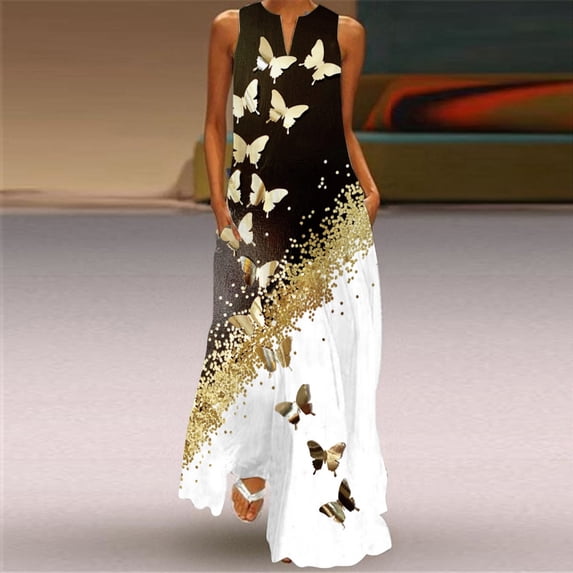 2024 Summer Long Dresses Feathers Women's Elegant Robe Party Sleeveless Casual Vintage y2k Vestidos Para Mujer S-5XL