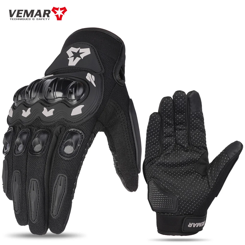 2024 Summer Men Motorcycle Gloves Hard Knuckle Touch Screen Motorbike Motocross Moto Biker Gloves Motorcycle Accessories M-XXL