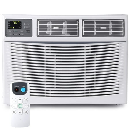 2024 Summer New 10000 BTU Window Air Conditioner, Turbo Fast Cooling Window-Mounted Room AC Unit with Remote/App Control, Easy Install Kit Included, 24H Timer, 4-Way Air Deflection, Auto Restart