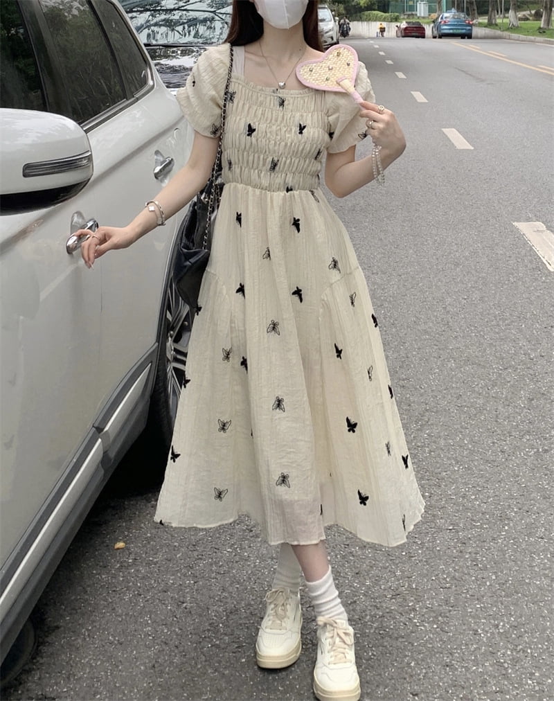 2024 Summer New French Style First Love Dress Gentle Texture Loosen