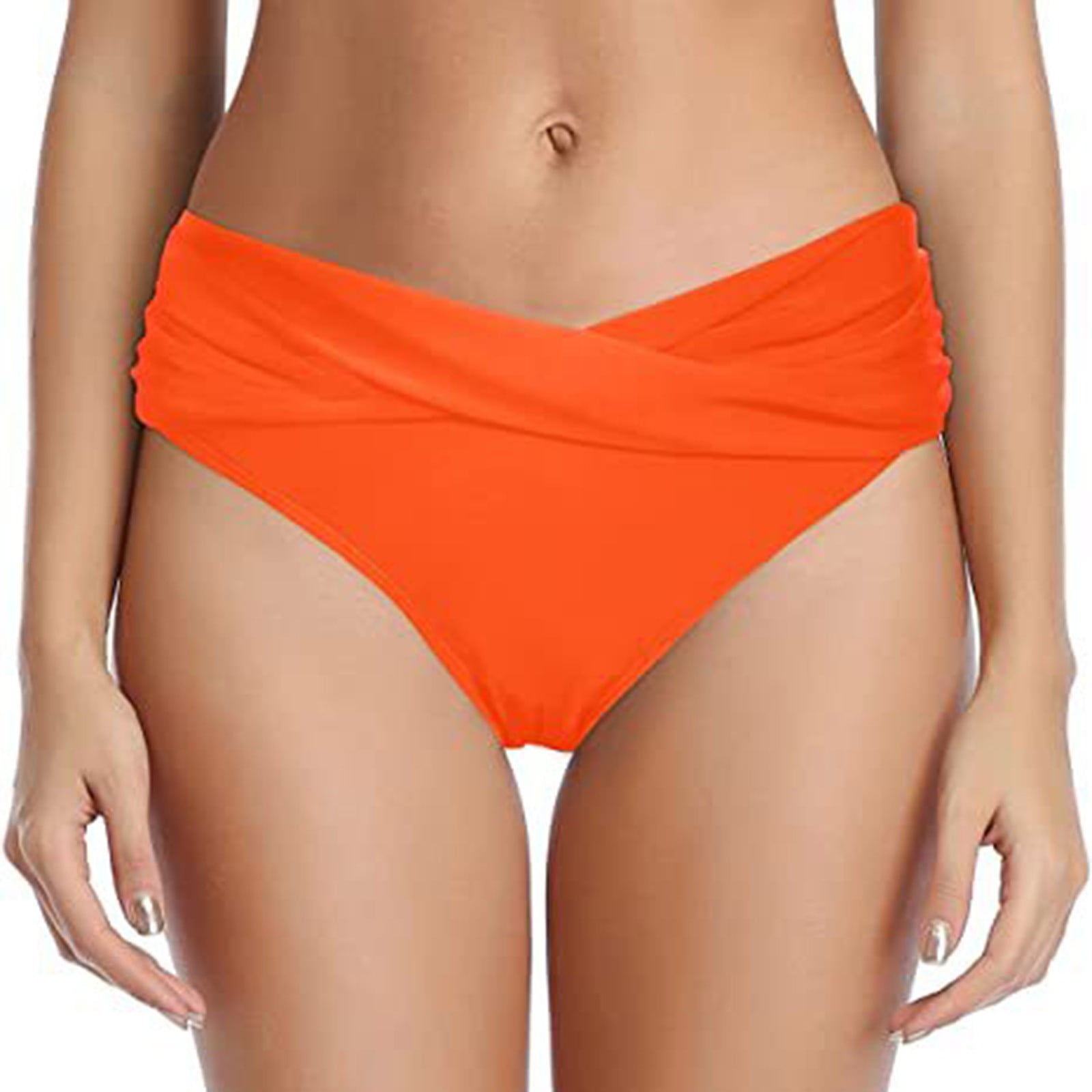 2024 Summer Savings Abomasnow Womens Bikini Bottom Sexy Cross Ruched