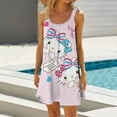 2024 Summer Women Causual Sleeveless Ruffles Mini Dress Boho Hello