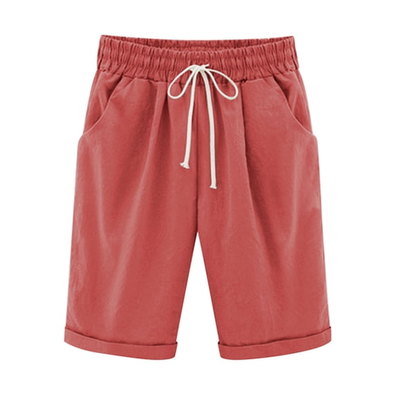 2024 Summer Womens Sweat Shorts Casual Loose Comfy Lounge Athletic Short Pants Elastic Drawstring Cotton Running Sweatpants