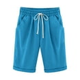thumbnail image 1 of 2024 Summer Womens Sweat Shorts Casual Loose Comfy Lounge Athletic Short Pants Elastic Drawstring Cotton Running Sweatpants, 1 of 3