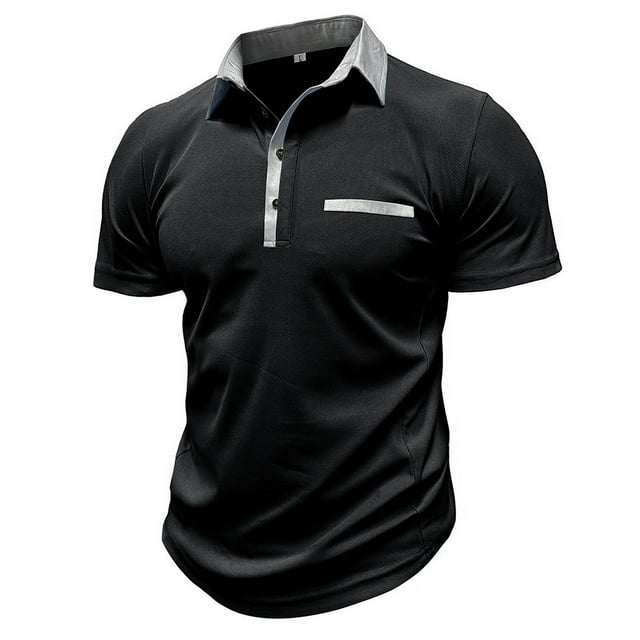 2024 Summer crossborder men‘s shortsleeved polo shirt European and