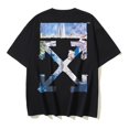 2024 Summers New OFFs OW Arrow Oil Painting Printed Tshirt 260g