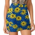 thumbnail image 1 of 2024 Sunflower Print Skirt Leaves and Flowers Y2K Casual Skirts Female Cute Mini Skirt Graphic Skort Clothes Birthday Gift, 1 of 7