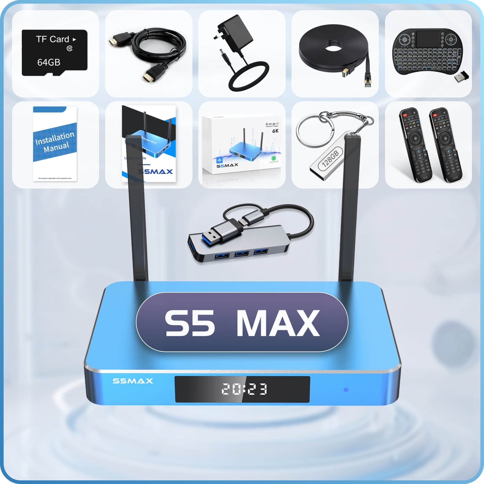 SuperBOX Device S5 Max Edition box - 6K Upscaling Media Hub with WiFi 6 ...