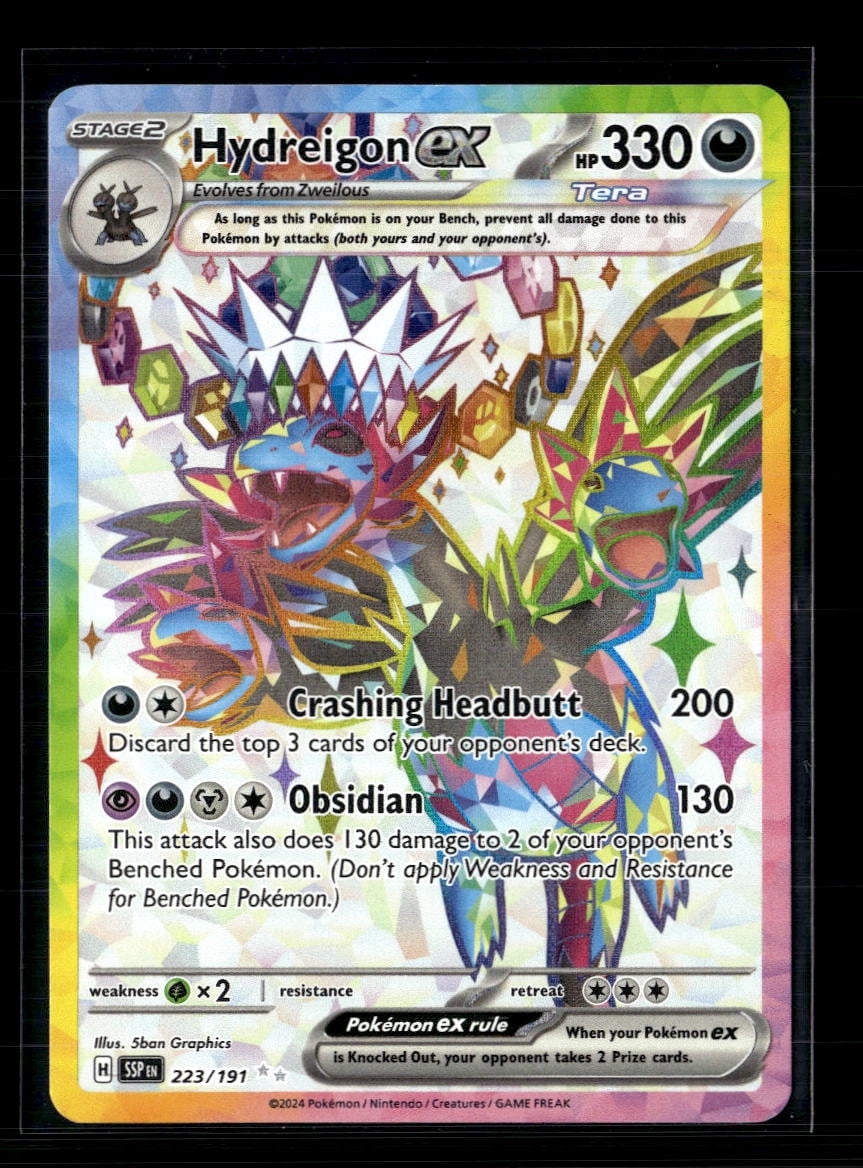 holographic hydreigon card Hydreigon ex - 223/191 - Surging Sparks main image 0