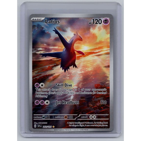 2024 Surging Sparks Latios IR 203/191 English Near Mint or Better Pokemon Card