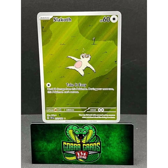 2024 Surging Sparks Slakoth Holo Secret Rare #212/191 Pokemon Trading Card English