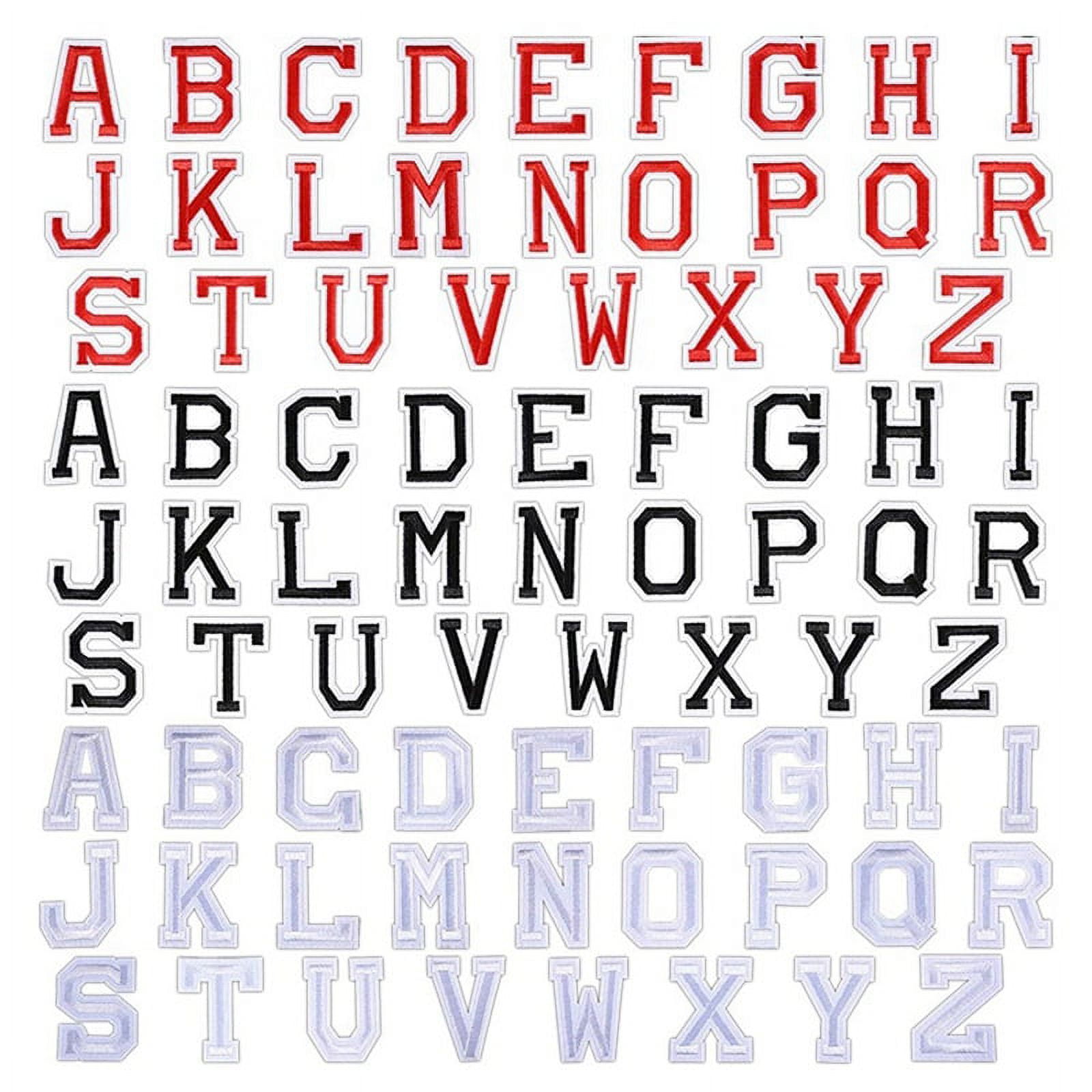 78 Pieces Iron on Letter Patches, Alphabet Applique Patches A-Z Repair ...