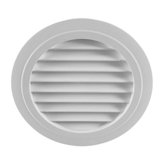 2024 TOP! 8 Inch Round Air Vent ABS Louver Grille Cover White Soffit with Built-In Fly Screen Mesh for Bathroom Office Kitchen Ventilation