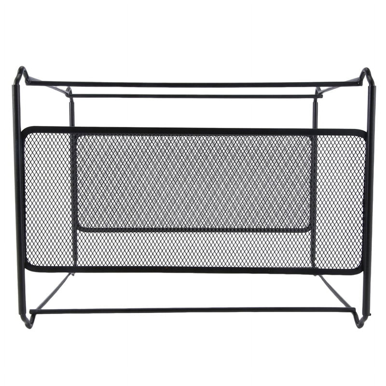 2024 TOP! A4 Mesh Metal File Organizer Box Hanging Folder Desk Storage Holder Shelf for Office Home