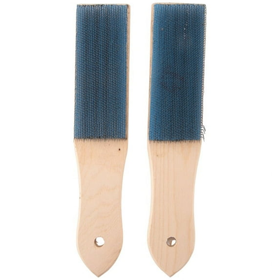 2024 TOP! File Card Brush Steel Cleaner Remove Chip Metal Bits Cleaning 8.26 Inch Length, 2 Pieces