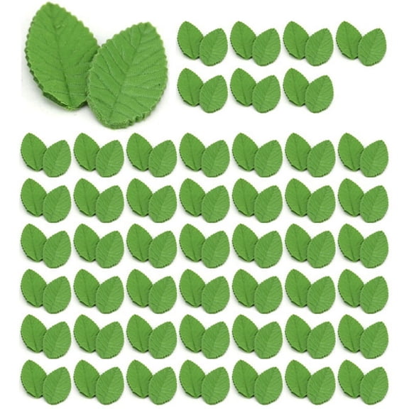 Leaves Artificial Flower for Wedding Decoration Garland Rose Leaf Foliage Decorative Craft,Green