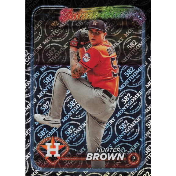 2024 TOPPS 582 MONTGOMERY CLUB #30 HUNTER BROWN FUTURE STARS HOUSTON ASTROS