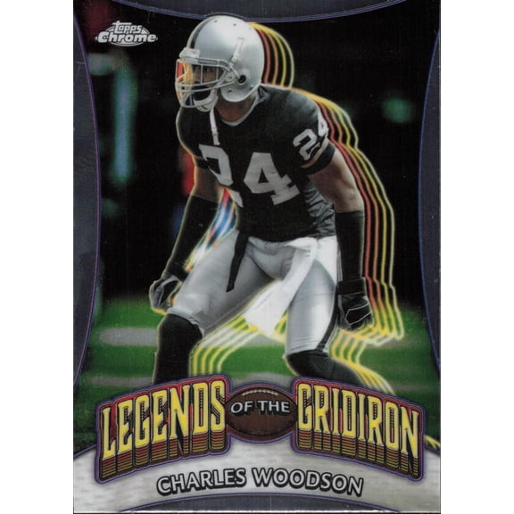 2024 TOPPS CHROME LEGENDS OF THE GRIDIRON #LOG-7 CHARLES WOODSON OAKLAND RAIDERS