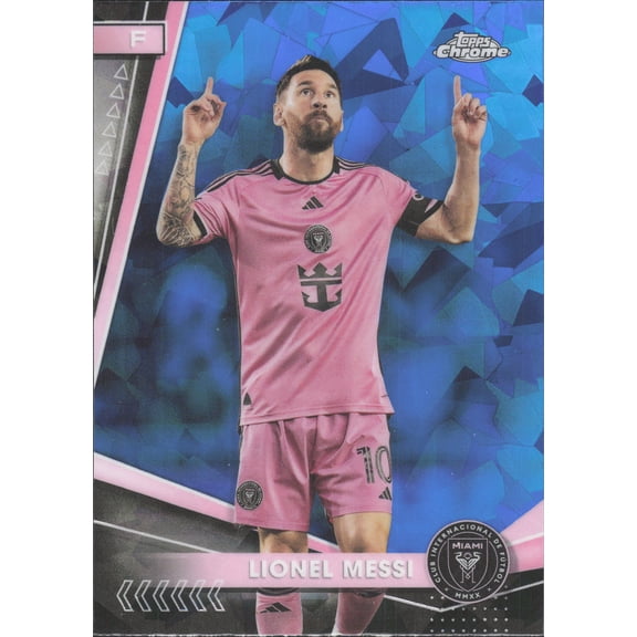 2024 TOPPS CHROME MLS SAPPHIRE EDITION #10 LIONEL MESSI INTER MIAMI CF