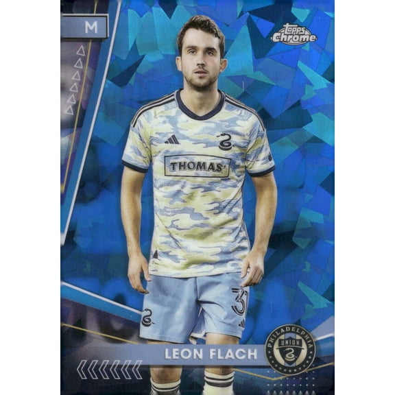 2024 TOPPS CHROME MLS SAPPHIRE EDITION #12 LEON FLACH PHILADELPHIA UNION