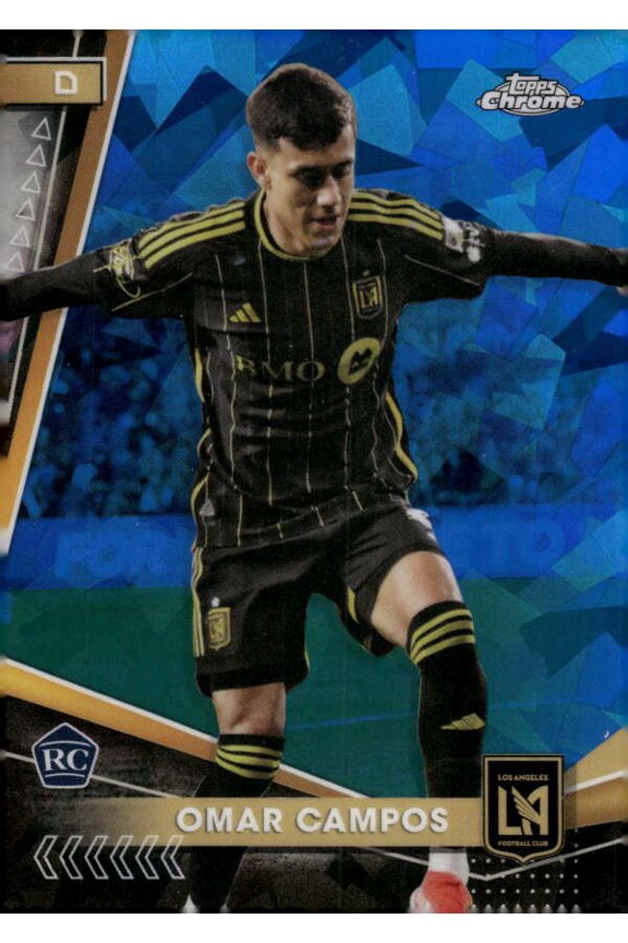 2024 TOPPS CHROME MLS SAPPHIRE EDITION #170 OMAR CAMPOS RC LAFC