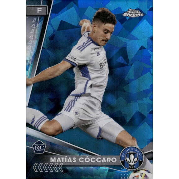 2024 TOPPS CHROME MLS SAPPHIRE EDITION #192 MATIAS COCCARO RC CF MONTREAL