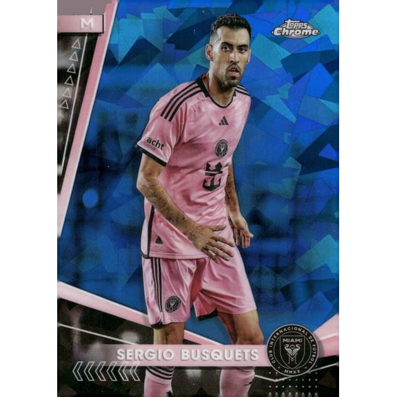2024 TOPPS CHROME MLS SAPPHIRE EDITION #5 SERGIO BUSQUETS INTER MIAMI CF