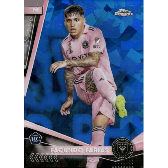 2024 TOPPS CHROME MLS SAPPHIRE EDITION #75 FACUNDO FARIAS RC INTER MIAMI CF