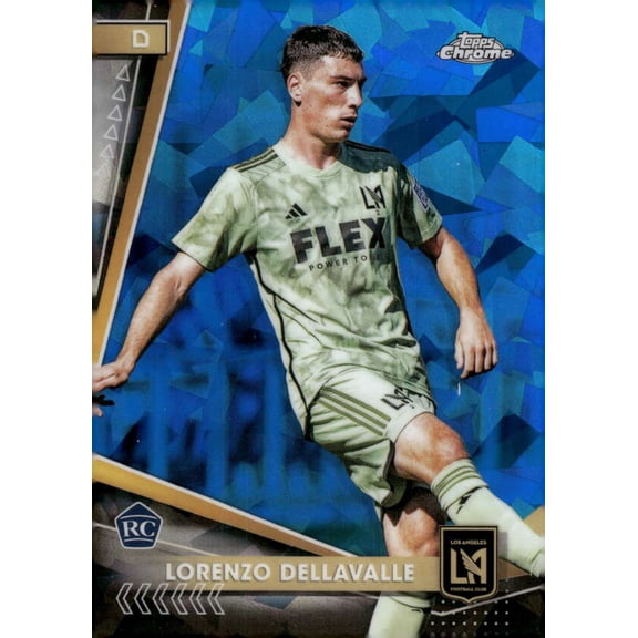 2024 TOPPS CHROME MLS SAPPHIRE EDITION #91 LORENZO DELLAVALLE RC LAFC