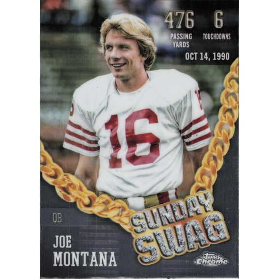 2024 TOPPS CHROME SUNDAY SWAG #SS-5 JOE MONTANA SAN FRANCISCO 49ERS