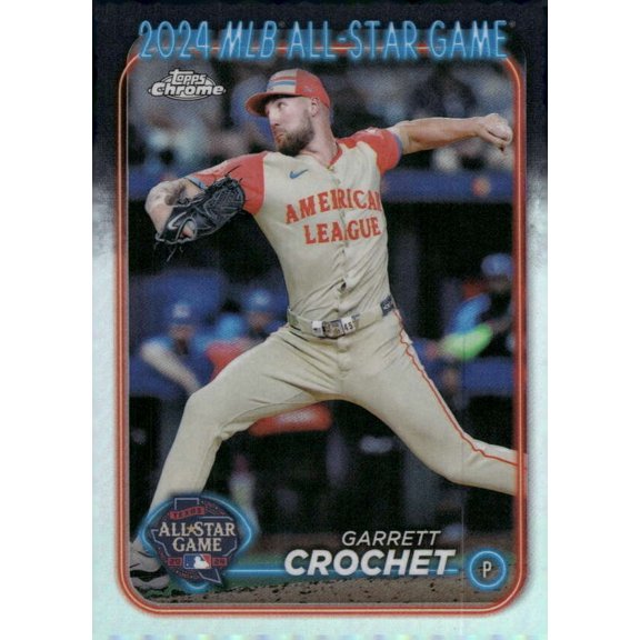 2024 TOPPS CHROME UPDATE ALL-STAR GAME REFRACTOR #ASGC-21 GARRETT CROCHET CHICAGO WHITE SOX
