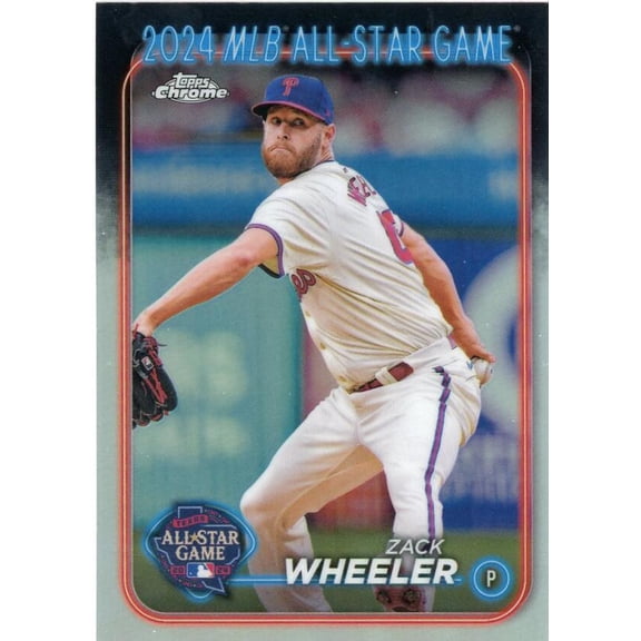 2024 TOPPS CHROME UPDATE ALL-STAR GAME REFRACTOR #ASGC-32 ZACK WHEELER PHILADELPHIA PHILLIES