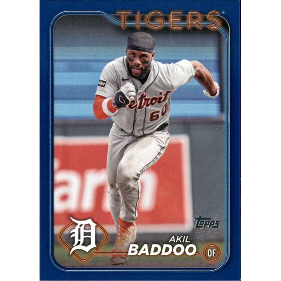 2024 TOPPS ROYAL BLUE #373 AKIL BADDOO DETROIT TIGERS