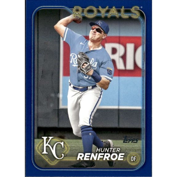 2024 TOPPS ROYAL BLUE #468 HUNTER RENFROE KANSAS CITY ROYALS