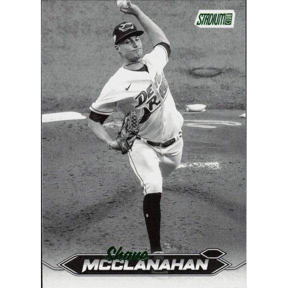 2024 TOPPS STADIUM CLUB BLACK AND WHITE #258 SHANE MCCLANAHAN TAMPA BAY RAYS