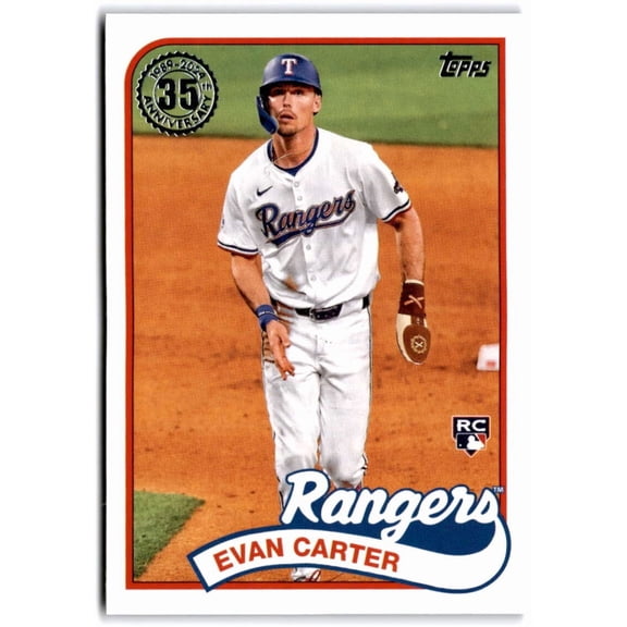 2024 TOPPS UPDATE 1989 BASEBALL #89US-49 EVAN CARTER TEXAS RANGERS