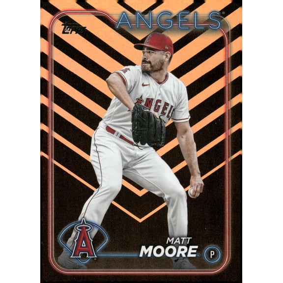 2024 TOPPS UPDATE HOLIDAY #US182 MATT MOORE LOS ANGELES ANGELS