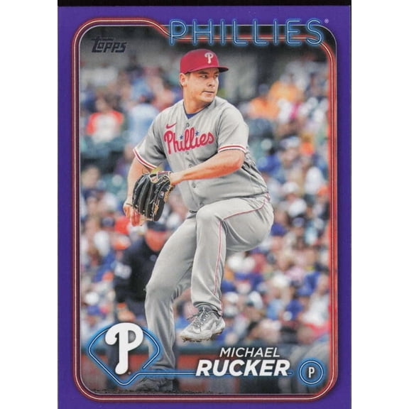 2024 TOPPS UPDATE PURPLE MEIJER EXCLUSIVE #US140 MICHAEL RUCKER PHILADELPHIA PHILLIES