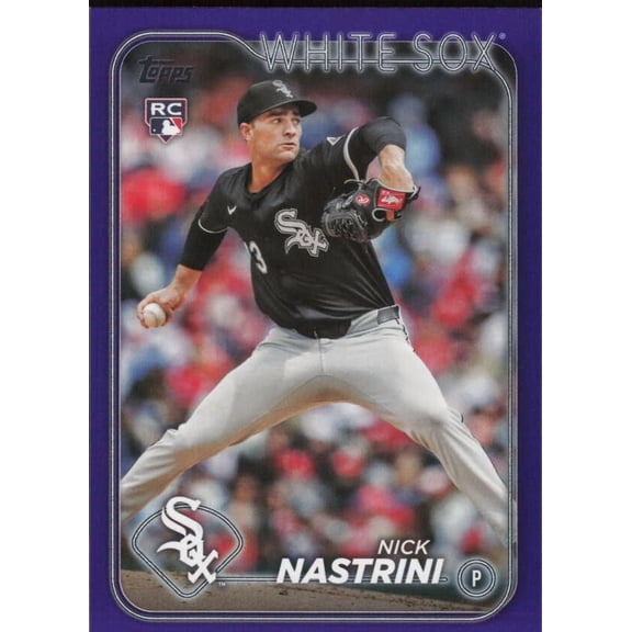 2024 TOPPS UPDATE PURPLE MEIJER EXCLUSIVE #US225 NICK NASTRINI RC CHICAGO WHITE SOX