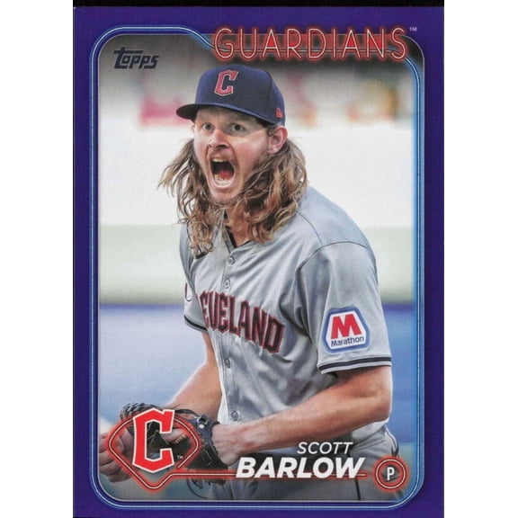 2024 TOPPS UPDATE PURPLE MEIJER EXCLUSIVE #US42 SCOTT BARLOW CLEVELAND GUARDIANS