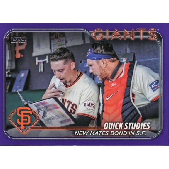 2024 TOPPS UPDATE PURPLE MEIJER EXCLUSIVE #US55 BLAKE SNELL /PATRICK BAILEY SAN FRANCISCO GIANTS