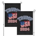 2024 TRUMP MAGA 3layer garden flag (imitation hemp) Flags Outdoor Garden Flag Home House Decor
