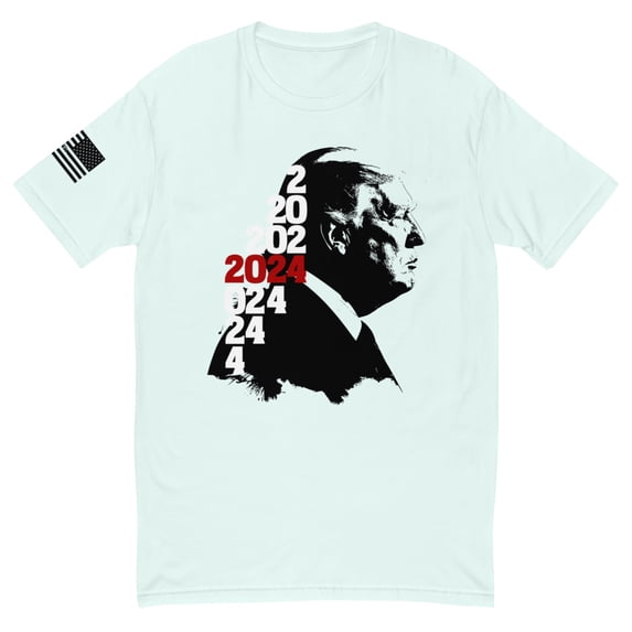 2024 - TRUMP - Short Sleeve T-shirt copy (Light Blue, XL)