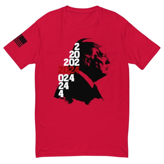 2024 - TRUMP - Short Sleeve T-shirt copy (Red, 2XL)