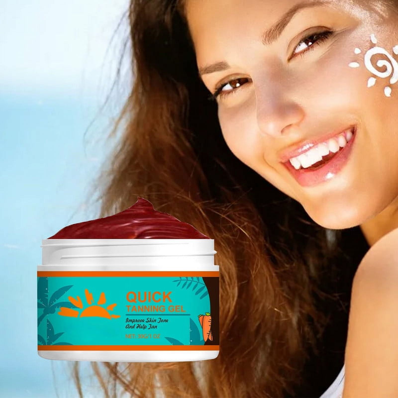 2024 Tanning Gel,30g Brown Tanning Gel,Tanning Accelerator Cream,Soft