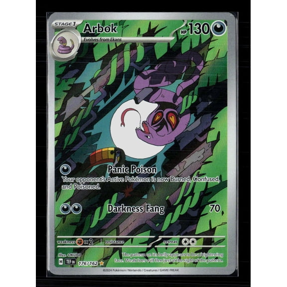 2024 Temporal Forces Arbok Holo Secret Rare #176/162