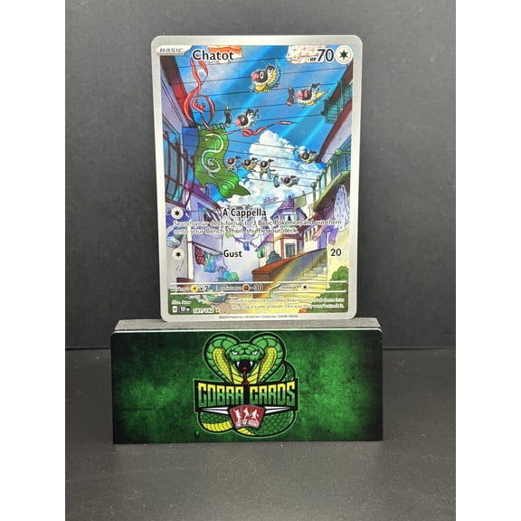 2024 Temporal Forces Chatot Holo Secret Rare #181/162