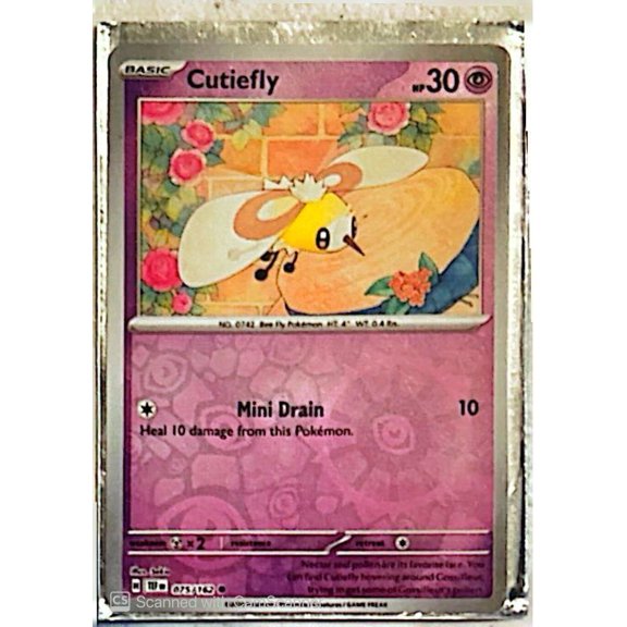 2024 Temporal Forces Cutiefly Reverse Holo #75/162