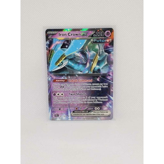 2024 Temporal Forces Iron Crown EX Holo Rare #81/162 English Pokemon Card