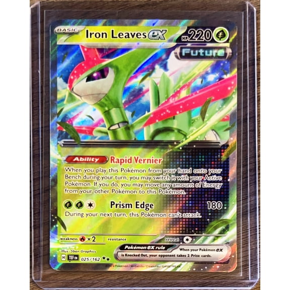 2024 Temporal Forces Iron Leaves EX Holo Double Rare RR #25/162